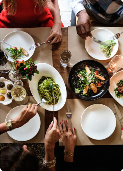 A table filled with multiple dishes