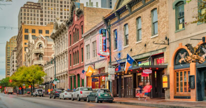 Street view of Austin, Texas.