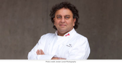 Headshot of Chef Vikram Vij.